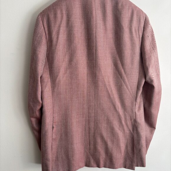 $2000 Canali Dusty Pink Sport Coat/ Blazer 42-44 Long - Picture 10 of 12